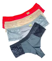 Comprar Kit 4 Calcinha Zillar Fio Duplo Rendada