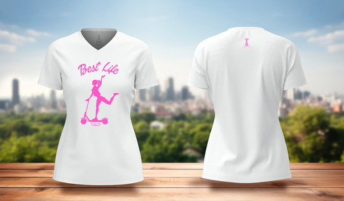 Playera Barbie Girl Scooter Rider 100% Algodon