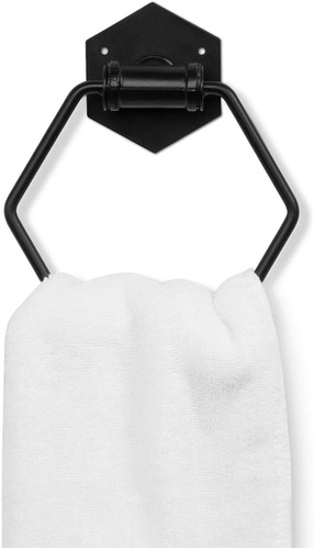 Mygift - Toallero De Pared Para Baño, Diseño Hexagonal, Co