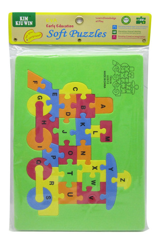 Puzzle 26 Piezas De Goma Eva, En Bolsa