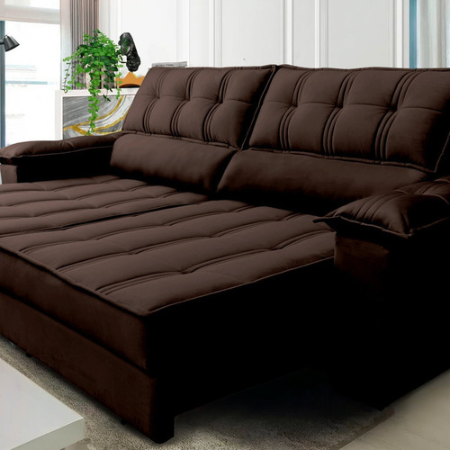 Sofá Retrátil E Reclinável 3 Lugares 300 Cm Ferrara Wt