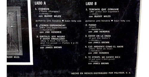 3 Grandes Blackpower Lp Buddy Miles Jimi Hendrix James Brown (Usado)
