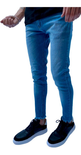 Pantalón Jean Bernabe Niza Slim Fit Chupin Hombre  