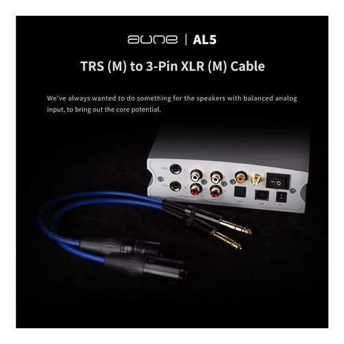 Aune Al5 Trs (m) A 3 Pinos Xlr (m) Cabo (par) (1,5m)