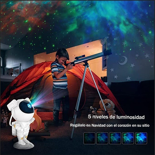 / Proyector Lampara Astronauta Nebulosas Luz Regalo Para