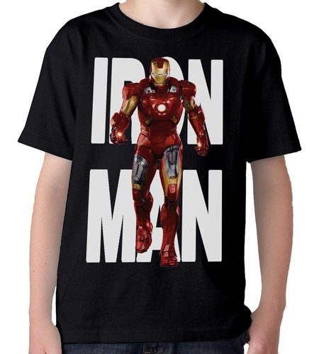 Remeras Camisetas Para Niños Y Adultos De Iron Man Y Hulk 