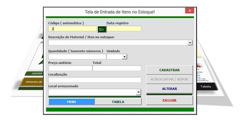 Planilha Controle De Estoque, Serviços E Gastos!