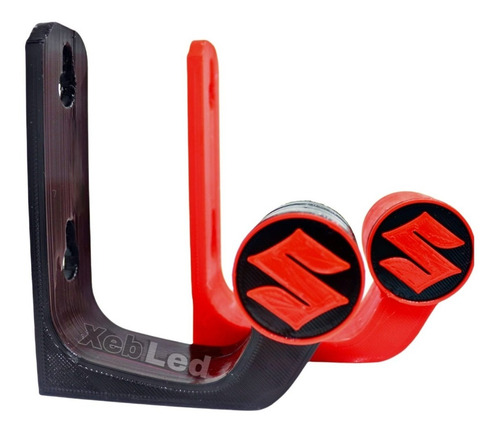 Imagen 1 de 5 de Gancho Porta Casco Moto Soporte Suzuki - Xebled