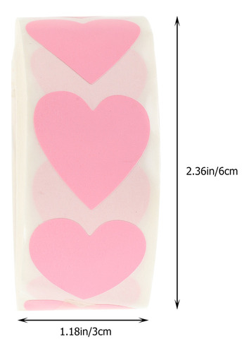 Oa A Mini Pegatinas Con Forma De Corazón, Pegatinas Con
