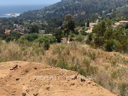 Vista Soñada A La Playa Y Pueblo De Zapallar