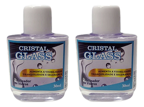 02 Cristalizador Vidros Cristal Glass Repele Agua Chuva 30ml