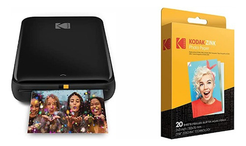 Impresora de fotos para celulares Kodak  Step  color negro