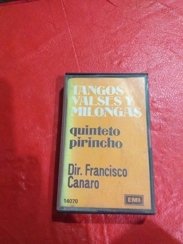 Cassette Quinteto Pirincho  Tangos, Valses Y Milongas  