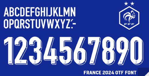 Tipografia Oficial Francia Euro 2024