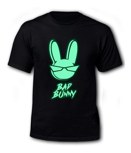 Polera Bad Bunny Brilla En La Oscuridad