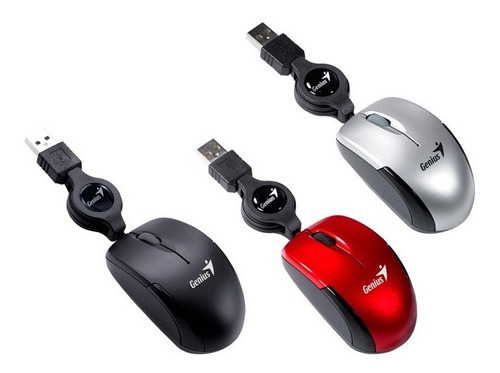 Imagen 2 de 3 de Mouse mini Genius Micro Traveler plateado