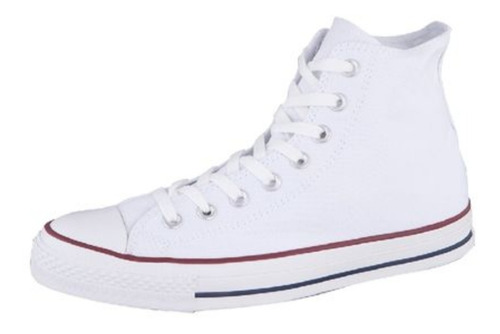 Zapatillas Lona Caña Alto, Color Blanco, Modelo Unisex. | Cuotas sin interés