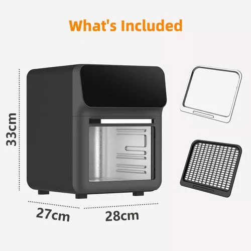 Freidora De Aire Digital Multifuncional Air Fryer 10l,negro