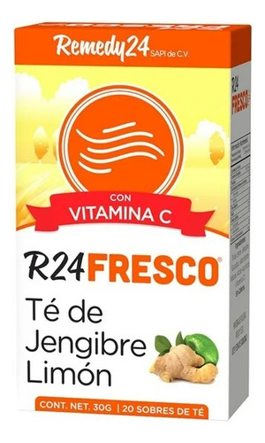 Té De Jengibre Remedy 24 Fresco Limón Con Vitamina C