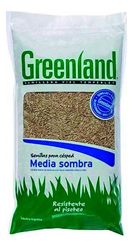 Semillas De Cesped Media Sombra Greenland 500gr 