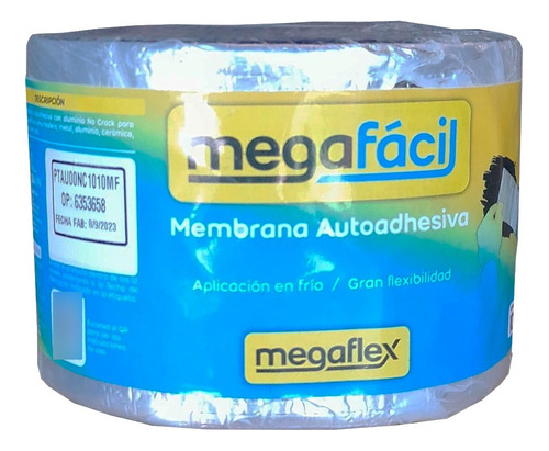 Membrana Autoadhesiva Megafacil 10cm X 10m Megaflex