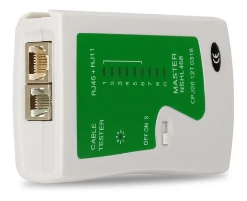 Testador Rj45 Testador De Cabos Rede Lan Rj45 Rj11 Testefull