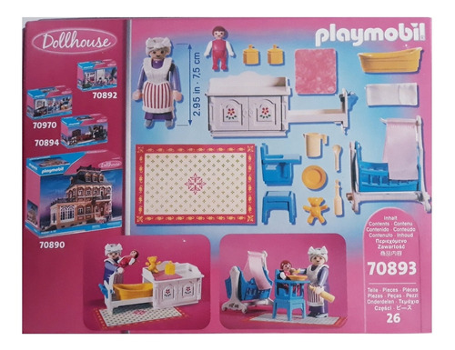 Playmobil 70893 Quarto Vitoriano Do Bebê - Dollhouse!