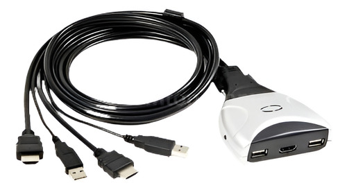 Conmutador Kvm 1.3 A Syba Sy-kvm31034 2 Puertos Usb 2.0 Hd P