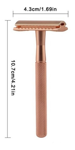 Afeitadora Unisex Clásica Rosa + 5 Hojas - Cero Plástico