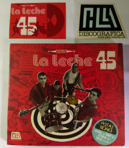 Cd La Leche 45 2008 Con Sus Calcomanías Originales 