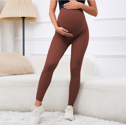 Leggings De Cintura Alta For Ropa De Maternidad, Pantalones