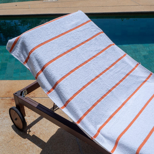 Funda De Chaise Lounge Arkwright Las Rayas, Toalla De Felpa,