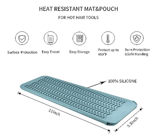 Funda De Silicona Resistente Al Calor Para Peinar El Cabello