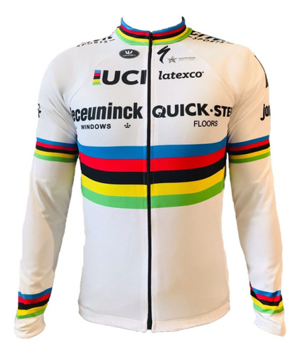 Jersey Ciclismo Ruta Mtb Quick Step Manga Larga Blanco Sale