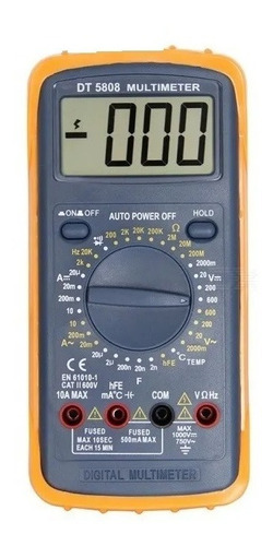 Imagen 1 de 5 de Multimetro Tester Digital Capacidad Frecuencia 600v Ruhlmann