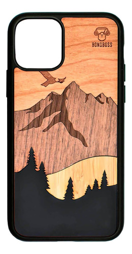 Carcasa De Madera Natural Bonoboss Para iPhone Sunset