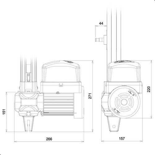 Kit Motor Ppa Bv Condominium Jet Flex Alum Portão 500kg