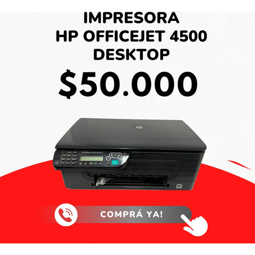 Impresora Hp Officejet 4500 Desktop