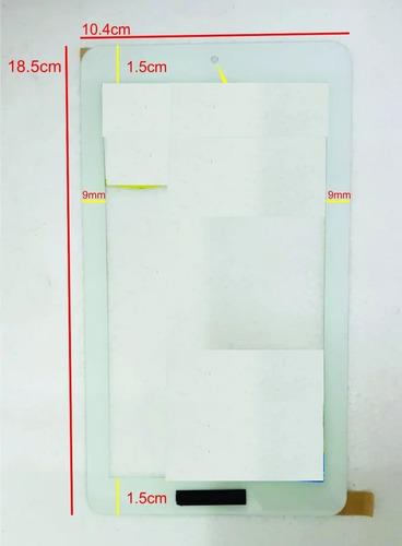 Touch Screen 7 Tipo Glass Swismobility Sin Flex Blanco Blanco