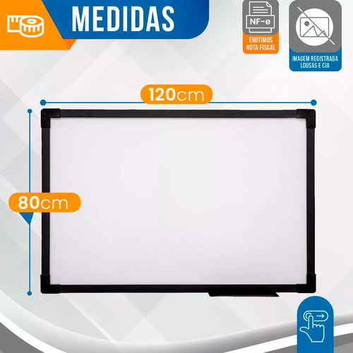 Suporte Cavalete Tripé Com Quadro Branco 120x80 + 4 Canetas E Apagador
