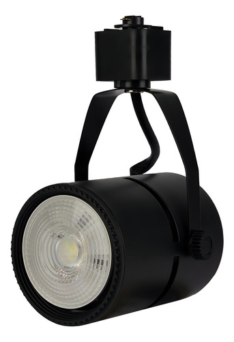 30x Spot Trilho Eletrificado Preto Lâmpada Par20 + Led 7w