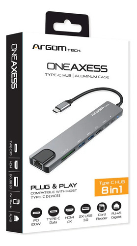 Hub Argomtech One Axess 8 En 1