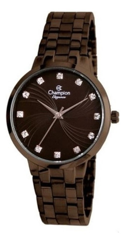 Relógio Champion Feminino Quartz Marrom 38mm Cn24084r