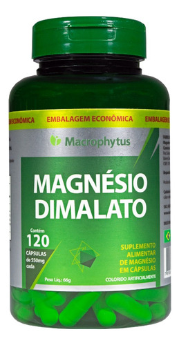 Kit 3 Magnésio Dimalato 120 Cápsulas Sem Sabor