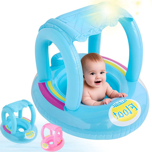 Salvavidas Inflable Infantil Con Techo Para Bebé Agua Agua