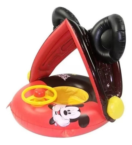 Flotador Inflable Nino Mickey Mous Toldo Salvavidas Bebe