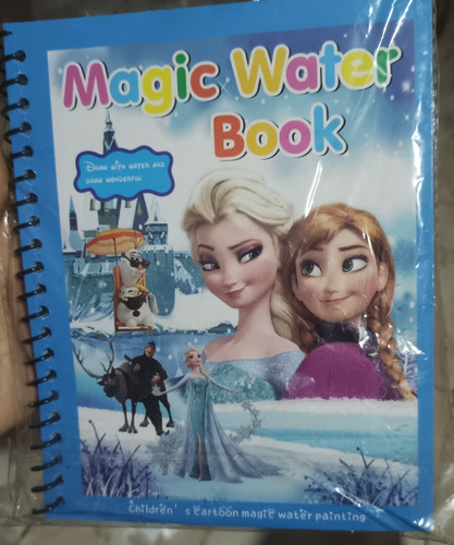 Cuaderno Mágico Frozen A Base De Agua