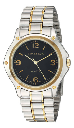 Timetech Reloj De Vestir Analogico Con Pulsera De Acero Inox