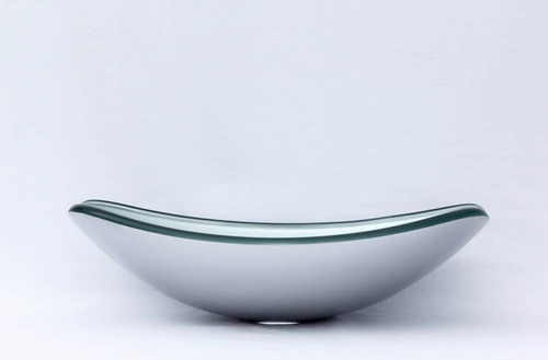 Cuba Oval Prata + Torneira Cascata + Válvula Click
