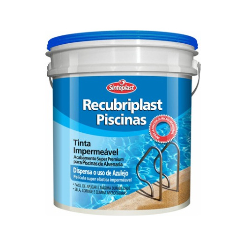 Tinta Para Piscina Alvenaria Recubriplast 3,6l Azul